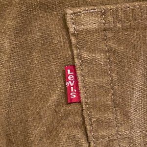 NWT Levi's 505 Red Tab Velour Jeans